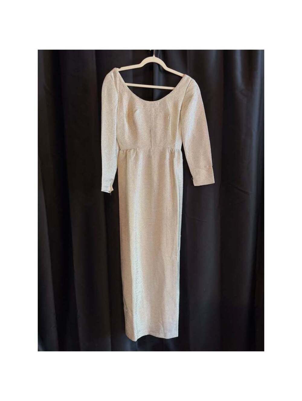 Vintage Silver Lurex Dress Size Small